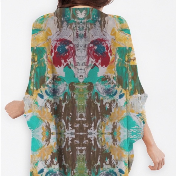 NWT AQUA BELLA Cocoon Wrap by Noora Elkoussy for Vida - Picture 2 of 3